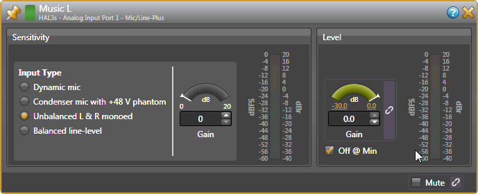 Input block details