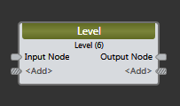 Processing block input and output nodes