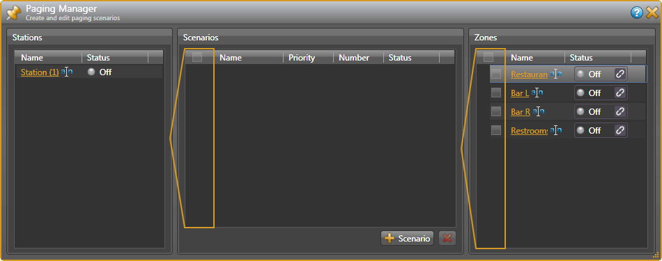 Paging Manager zones unassigned