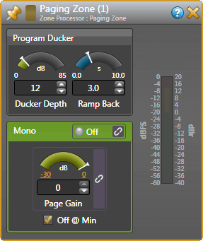 Paging Zone block inside the Room Combine Block