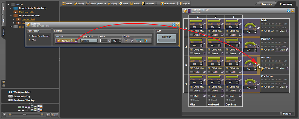 Linking DR1 Volume control