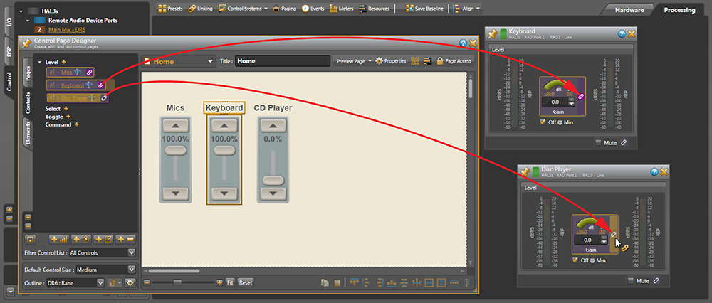 Link Keyboard and CD inputs to DR6