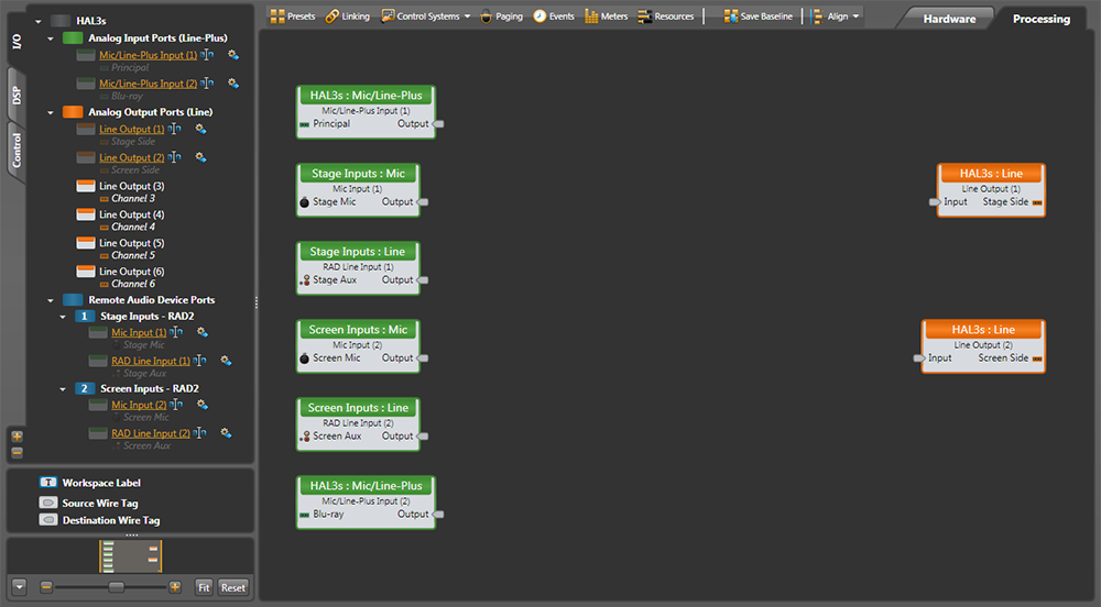 Drag inputs and outputs to the map