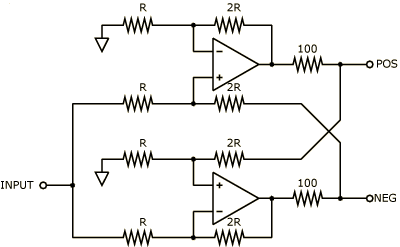 MCI cross-coupled output circuit
