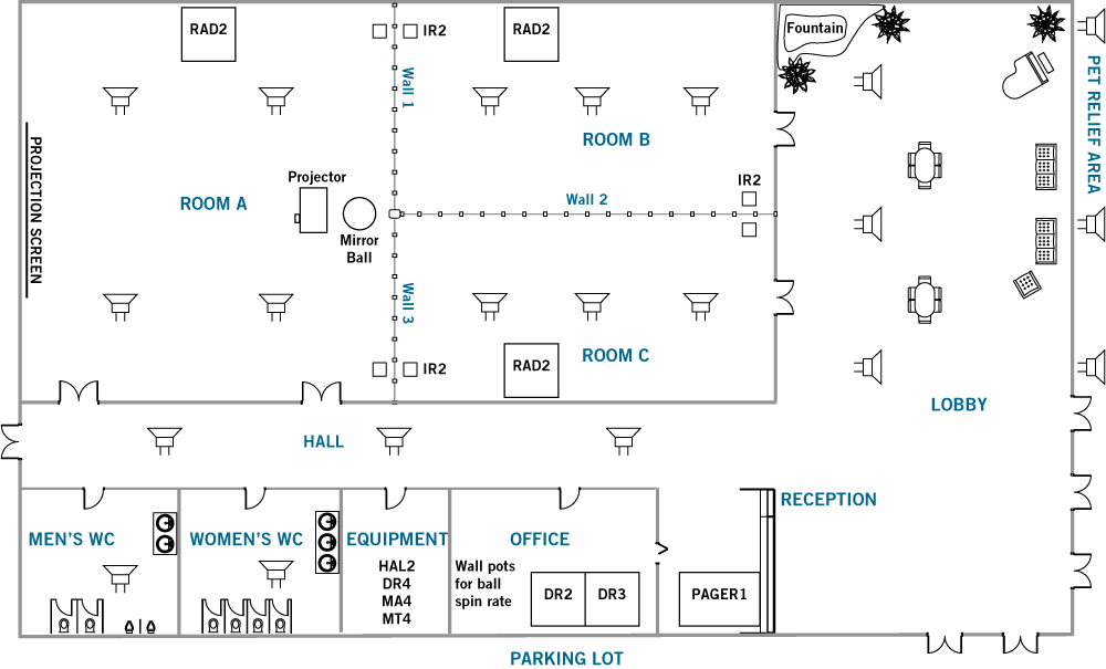 Hotel with 3-Room Combine Floor Plan