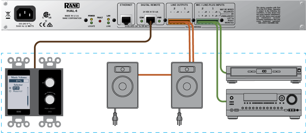 2-source background music sound system