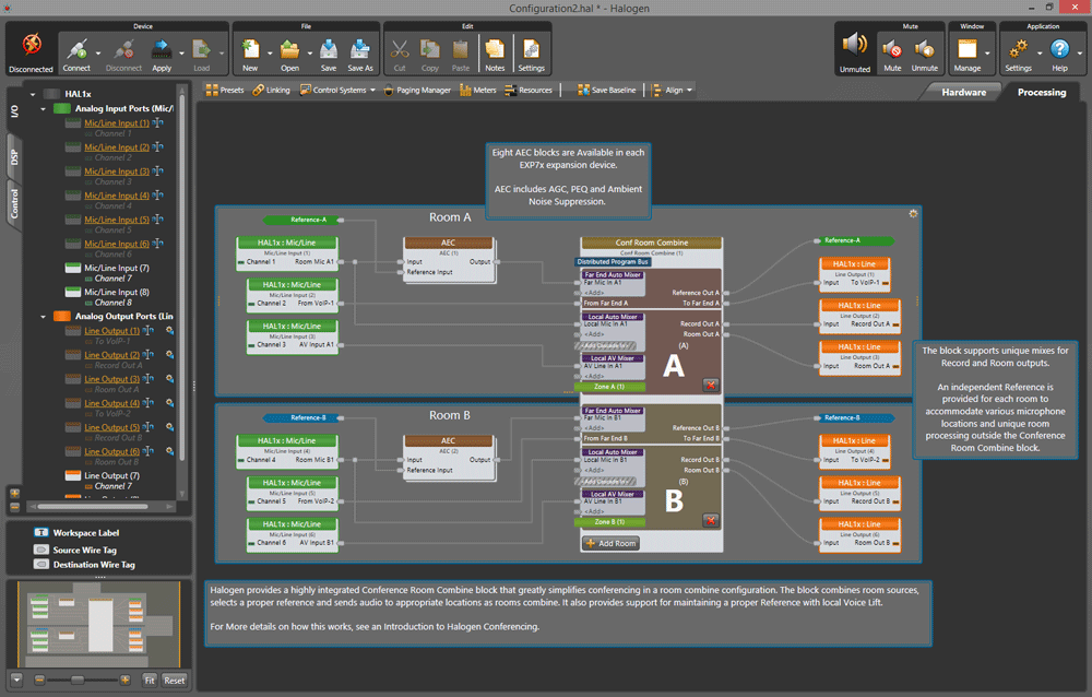 Halogen Processing Workspace