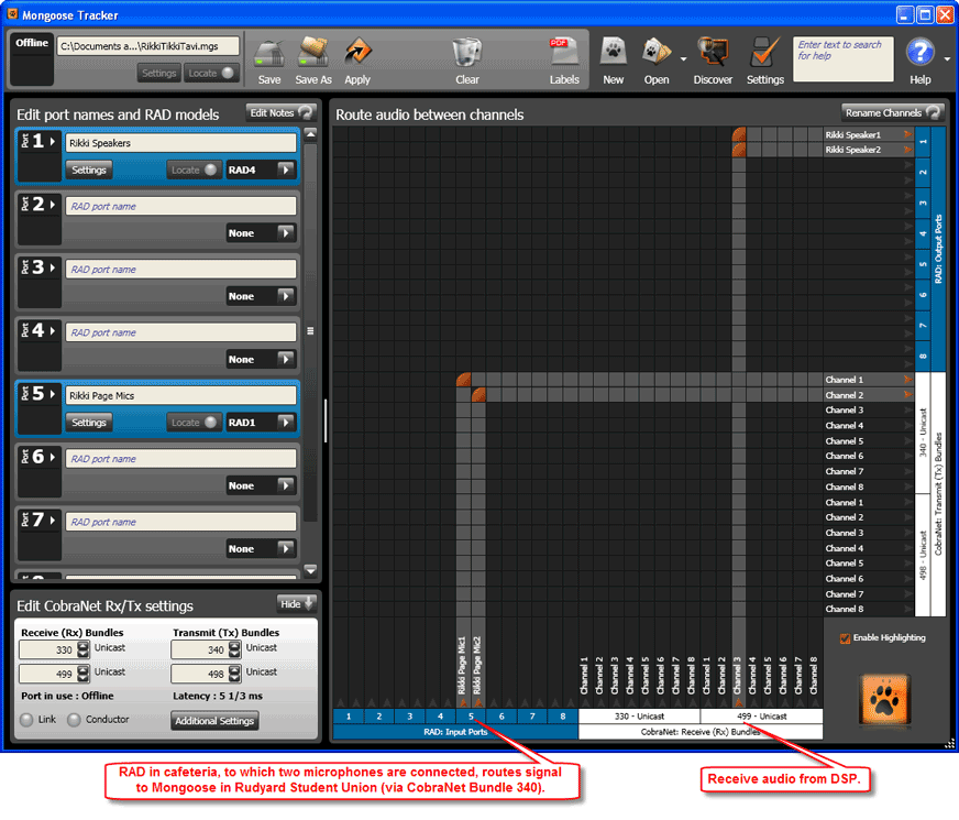 Mongoose Tracker for College Cafeteria