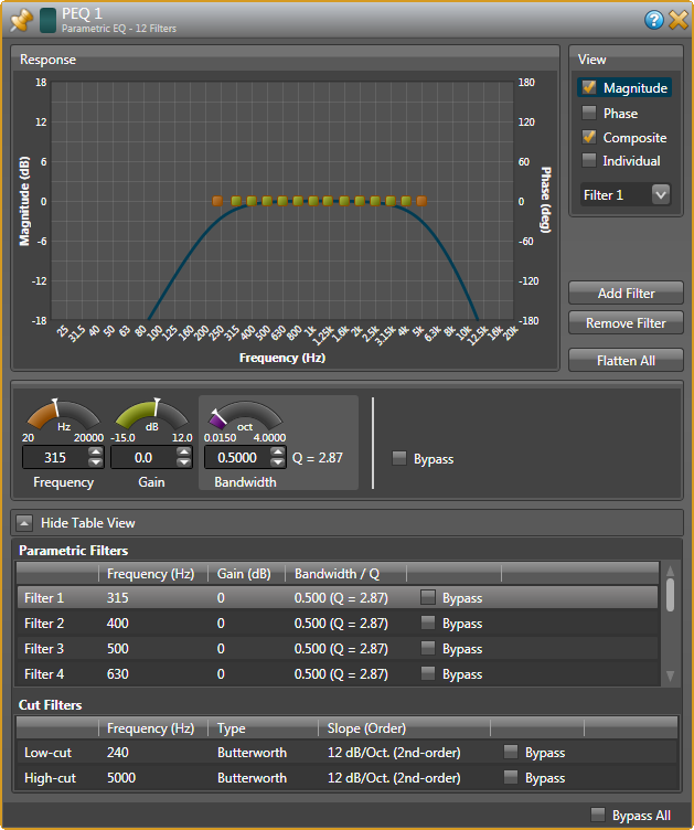 Halogen Parametric EQ